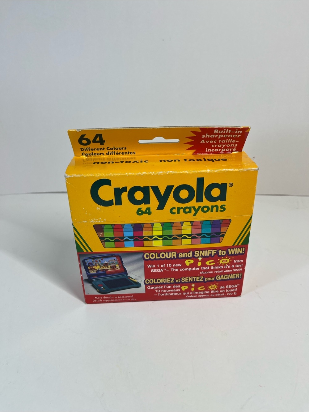 Vtg 1994 Sega Pico Promo Crayola 64 Crayon Pack New Opened Retired Discontinued